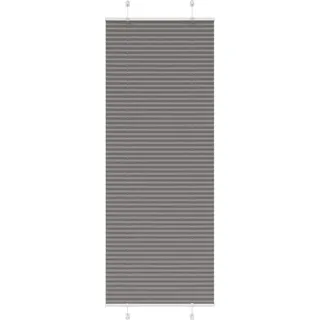 Plissee Anthrazit 80x200 cm Stoffbreite 79,4 cm Polyester - Grau