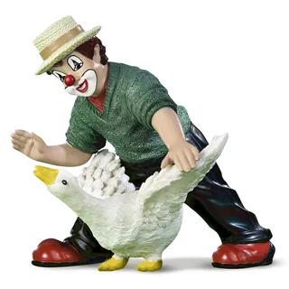 GILDE Gildeclown Deko Figur Clown Hans im Glück - Smmlerstück handbemalt - Höhe 10 cm - Mehrfarbig Dekoration Wohnzimmer Vitrine - Geschenk Geburtstagsgeschenk