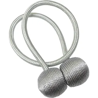 Gardinia Raffhalter Flex-S mit Magnet Silber 2 Stück
