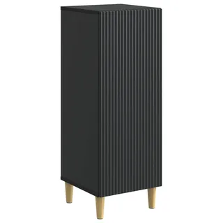 vidaXL Sideboard Schwarz 33 x 34,5 x 90 cm Holzwerkstoff - Schwarz