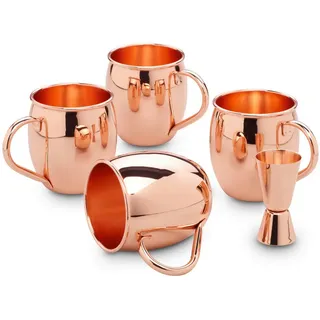 Echtwerk Moscow-Mule-Becher , Kupferfarben , Metall , 500 ml , 10x13.5x10 cm , Gläser, Cocktailgläser