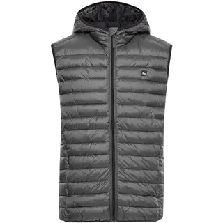 Steppweste BLEND "Steppweste Bhwojtek", Herren, Gr. L, grau (iron gate), Obermaterial: 100% Nylon NY., Westen Steppweste