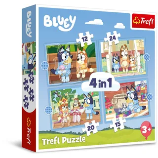 Trefl 4 in 1 Puzzle - Bluey