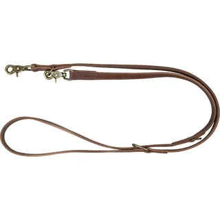 Trixie Rustic fat leather adjustable lead M-L 2,00 m/20 mm dark brown