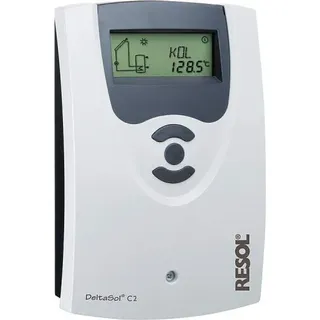 Solarsteuerung Resol DeltaSol CS/2 (inkl. 2 x PT1000 Fühler - 1 x FKP6-1x Speicher/Kesselfühler FR