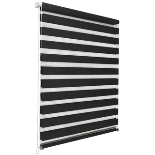 Sol Royal Doppelrollo SolDecor DL2 150 x 50 cm Schwarz