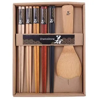 lachineuse 1352 5 chinesischen Essstäbchen, Holz
