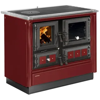 Justus Rustico-90 2.0 rot (schwarz), Kaminöfen, Festbrennstoffherd