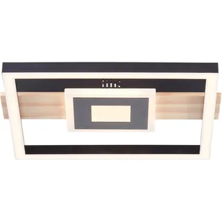 Brilliant Baldo 1 LED Deckenleuchte 30 cm x 28 cm schwarz/holz