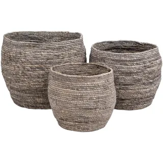 XXXLutz Korbset Tivoli Baskets Grau, 3er Set