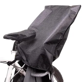 Zamboo Regenschutz für Fahrradkindersitz mit Sattelschutz – Schwarz