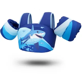 Zeraty Kinder Schwimmflügel für Kleinkinder Floaties Kinder Schwimmen Arm Band mit Schulter Harness Arm Wings, Schwimmen Aids Jacke für 20-50 lbs/2-6 Jahre alt Jungen/Mädchen