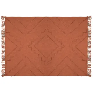 Atmosphera Inca Tc Decke - Terracotta - 130 x 180 cm