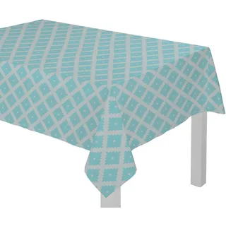 Tischdecke ADAM "Maroccan Shiraz" Gr. 1, blau (türkis), B:80cm L:80cm, Bio-Baumwolle, Tischdecken, Tischdecke, aus 100% Bio-Baumwolle