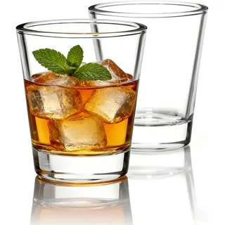 BCnmviku Schnapsgläser Glas 5cl/50ml Set Shotgläser - Spühlmaschinenfest - Gläser für Vodka Tequila (2)
