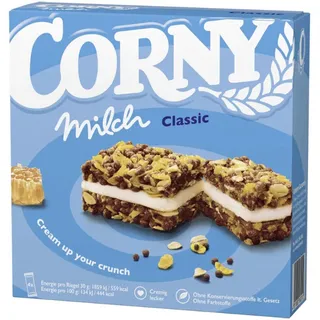 Corny Milch Classic Müsliriegel aus Milchcreme und Bienenhonig 120g
