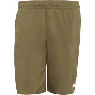 adidas 3 Bar Logo 8 ́ ́ Badeshorts - Olive Strata / White - L