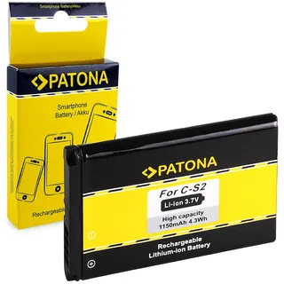 PATONA Smartphone Akku C-S2 1150mAh / 4.3Wh / 3.7V Kompatibel mit BlackBerry 8330 7100g 7100i 7100r 7100v 7100x 7130g 7130v 8700f 8700g 8700r 8700v 8707g 8707v Curve 3G Curve 8300 8310 8520 8530 9300