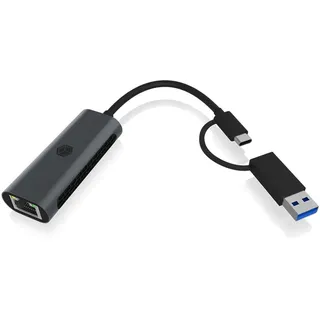 Icy Box USB Type-A or Type-C® 2.5 Gigabit Ethernet LAN adapter