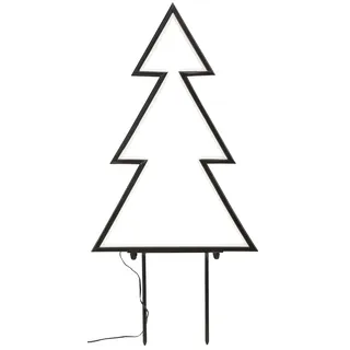 Bonetti LED Baum Tanne Warmweiß schwarz