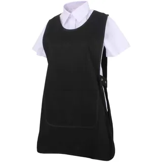 MISEMIYA MZ-631 Küchenschürze, Unisex, für Erwachsene, Reinigungsschürze 868-1, Schwarz, M