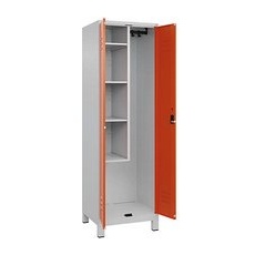 CP Putzmittelschrank Classic Plus 080110-00 S10036 lichtgrau, reinorange 60,0 x 50,0 x 195,0 cm, aufgebaut