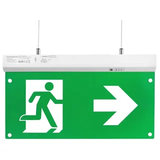 ENOVALITE LED-Fluchtwegleuchte, 200102, inkl. Notstromeinheit, TEST-Funktion