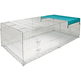 Kerbl Freigehege 230 x 115 x 70 cm Silber
