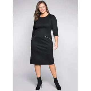 Sheego Etuikleid »Etuikleid«, schwarz