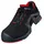 Extended Support Arbeitsschuhe 85162 Sicherheitsschuhe SRC ESD Gelochter Arbeitsschuh für Damen Herren Sicherheitsschuh mit Kunststoffkappe für Frauen Schwarz Rot 49 EU