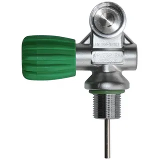 Oms Din Mono Eu Nitrox M26/2 230 Bar Ventil - Silver / Green - One Size