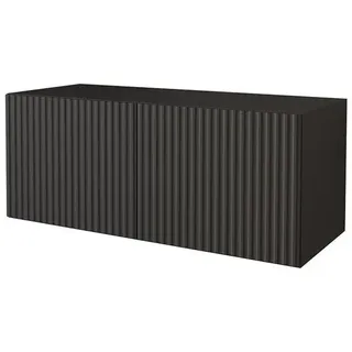 altdecor Noa-2-W Lowboard 100x40x40 cm Schwarz Holz