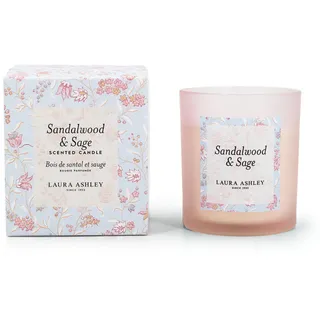 Duftkerzen Laura Ashley , Pink , Naturmaterialen, Glas, Textil , 10 cm , Dekoration, Kerzen & Kerzenhalter, Duftkerzen