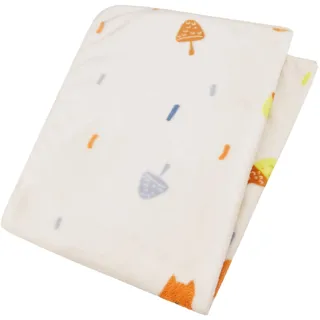 Sterntaler Babydecke Fuchs Filou 100x75cm - Kuscheldecke aus weichem Plüsch mit süßem All-Over Motiv - eine Kurze & eine langflorige Seite - ab Geburt - Geschenk Idee - ab Geburt, lichtgrau