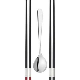 Zwilling Chopstick Essstäbchen, 5-teilig, mit Servierlöffel - Schwarz