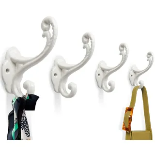 Comfify Garderobenhaken Vintage Puderweiß
