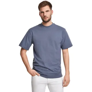 URBAN CLASSICS Tall Tee, Oversized T-Shirt für Männer, Baumwolle, gerippter Rundhals, vintageblue, 3XL