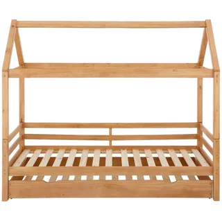 LÜTTENHÜTT Kinderbett Alpi 90 x 200 cm Massivholz beige