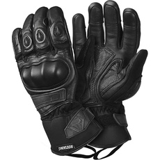 ROSTAING SPEEDER1KPT09 Motorradhandschuhe, zertifiziert, Epi Schutz, Sommer, halbe Jahreszeit, Leder, schwarz, SPEEDER1KP-ROSTAING, Größe 9