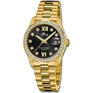 Lotus Damenuhr Edelstahl gold {Lotus Classic} Armbanduhr UL18979/2