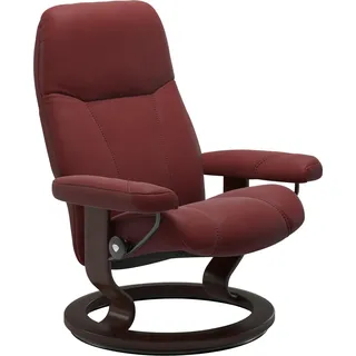 Stressless Relaxsessel Consul Baumwolle 85 x 100 x 77 cm Rot mit Kopfteil