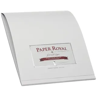 Rössler edler Block A4 | Schreibblock A4 | 40 Blatt DIN A4 Papier | Briefpapier | Briefblock | Notizblock | Schreibwaren | 210 x 297 x 6mm| 1 Stück | Farbe: Grau, Eisgrau