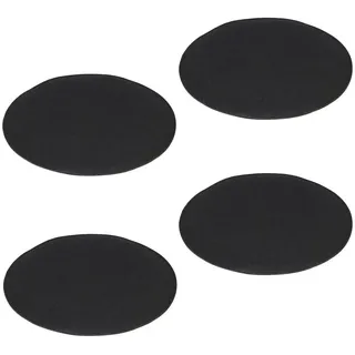 Idimex Sitzkissen Jonita 4Er-Set , Schwarz , Textil , Mode , 35x2x35 cm , Heimtextilien, Wohntextilien, Sitzkissen