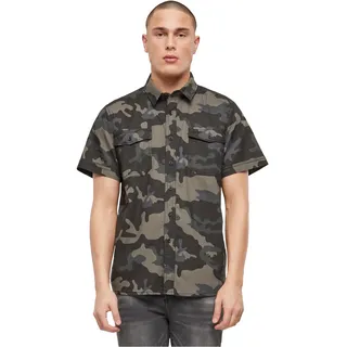 Brandit Textil Brandit Roadstar Shirt Hemd kurzarm darkcamo, Größe: 4XL