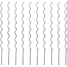 Bild Tomatenspiralstab-SET Alu, Pflanzstäbe, Rankhilfe für Tomaten Pflanzen Sträucher, Aluminium, 10 Stück, 180cm, 89108