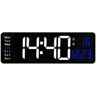 Wanduhr,Funktionsanzeige Uhr,Wanduhr zum Aufhängen