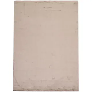 Carpet City Hochflor-Teppich »TOPIA 400« rechteckig 21 mm Höhe Kunstfell-Teppich mit Kaninchenfell-Optik, Haptik, Schlafzimmer, grau