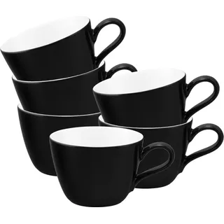 Seltmann Weiden Tasse »Kaffeetassen Life Fashion 240 ml 6er Set«, schwarz
