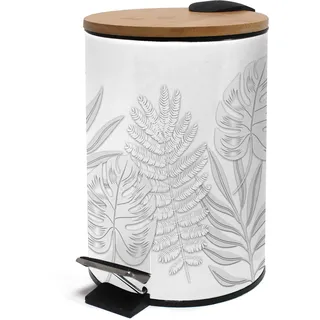 Douceur d'Intérieur, Treteimer (3 l) Amber, bedrucktes Metall und Bambus, Bernsteinfarben