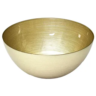 Home Deco Factory Salatschüssel aus Glas Goldfarben 2-tlg.